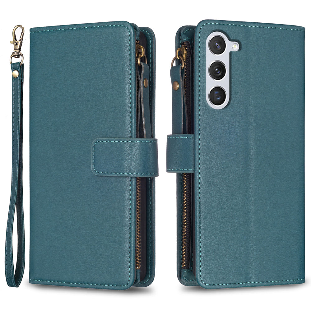 BF19 For Samsung Galaxy S23 Dustproof Phone Shell Zippered Phone Case PU Leather Wallet Stand Cover BF19 For Samsung Galaxy S23 Dustproof Phone Shell Zippered Phone Case PU Leather Wallet Stand Cover